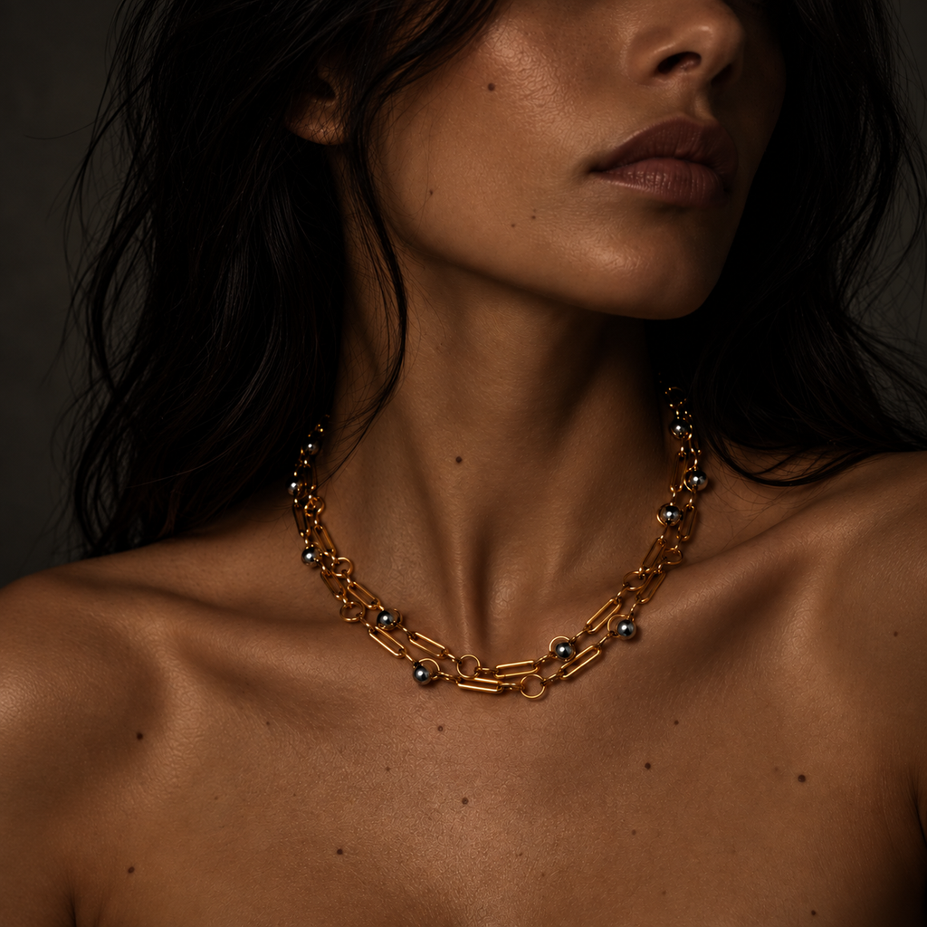 Collier Héméra - Doré et argenté