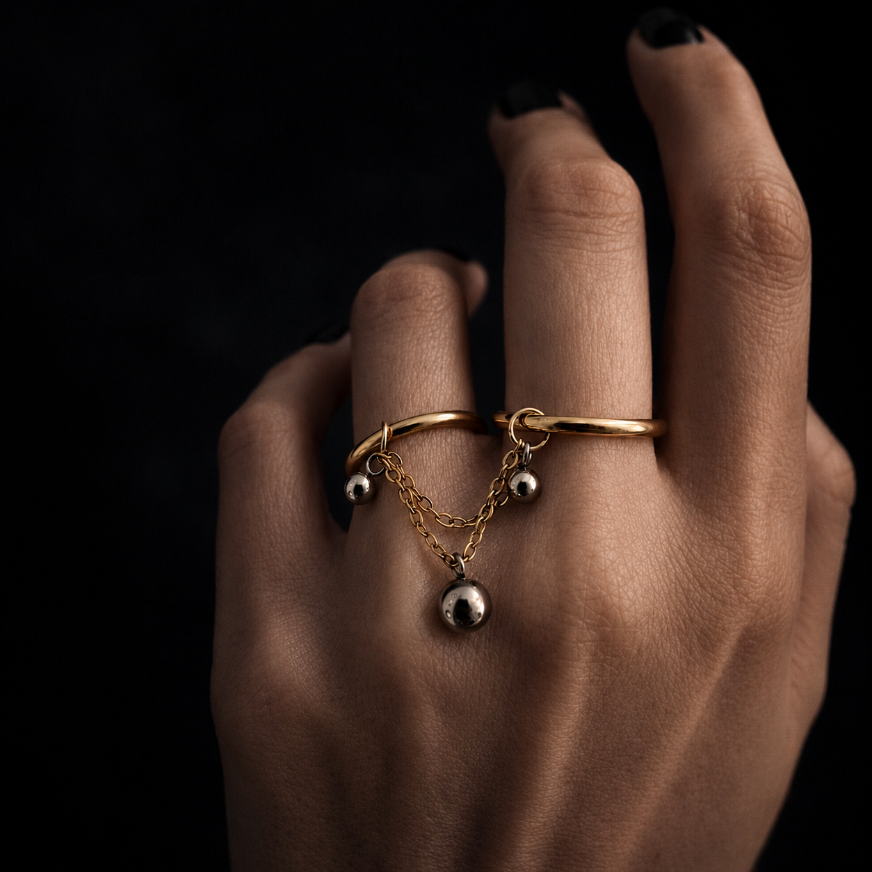 Double bague Enchained Desire