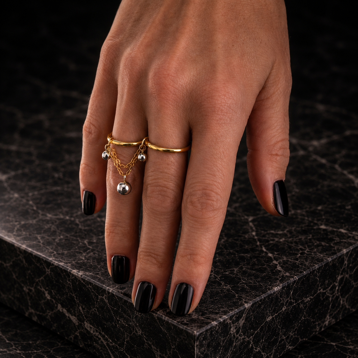 Double bague Enchained Desire