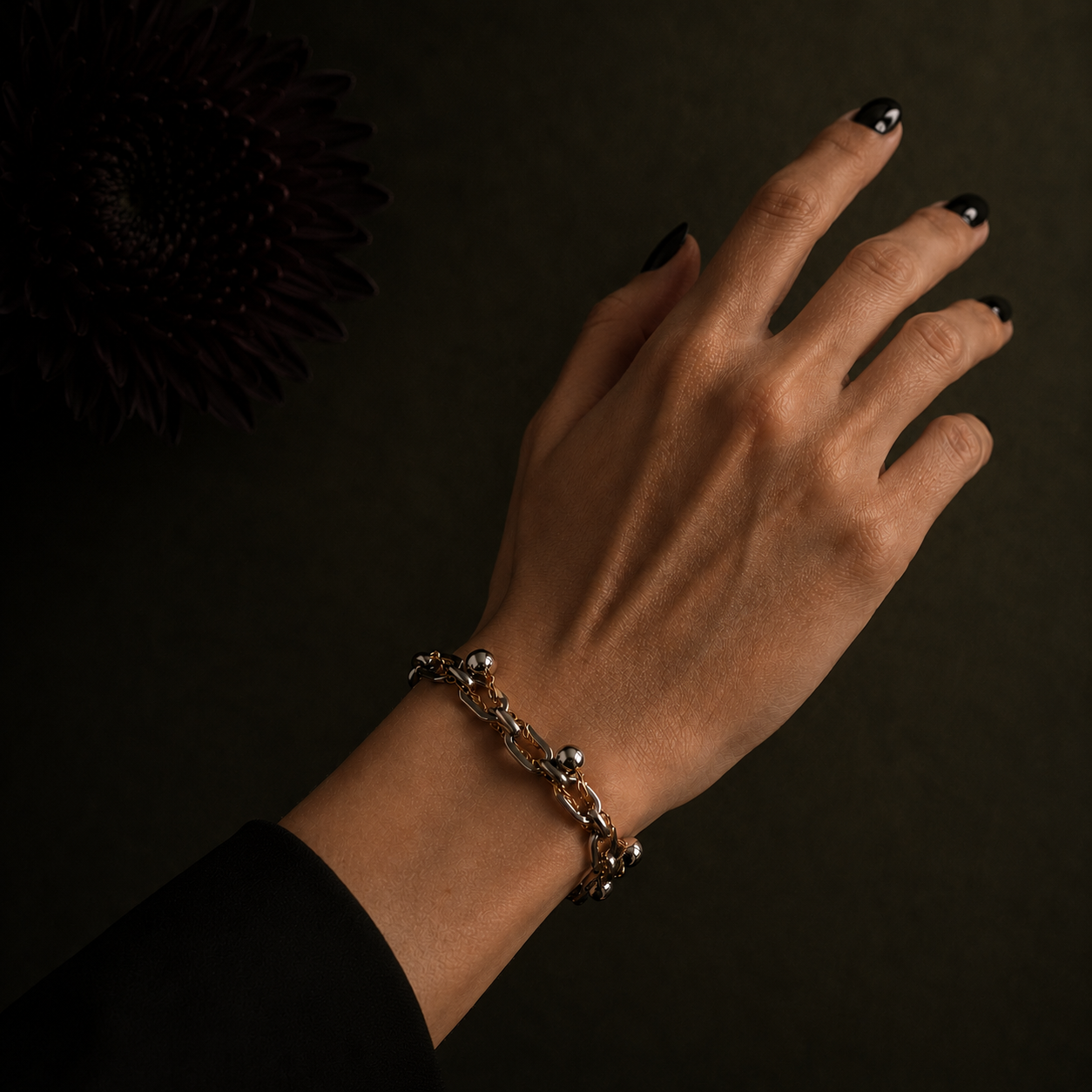 Bracelet Sélène - Argenté & Doré