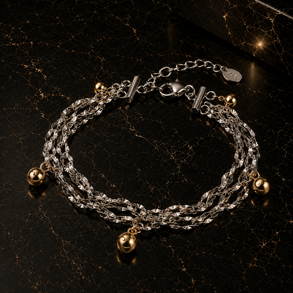 Bracelet de cheville Elyx - Argenté
