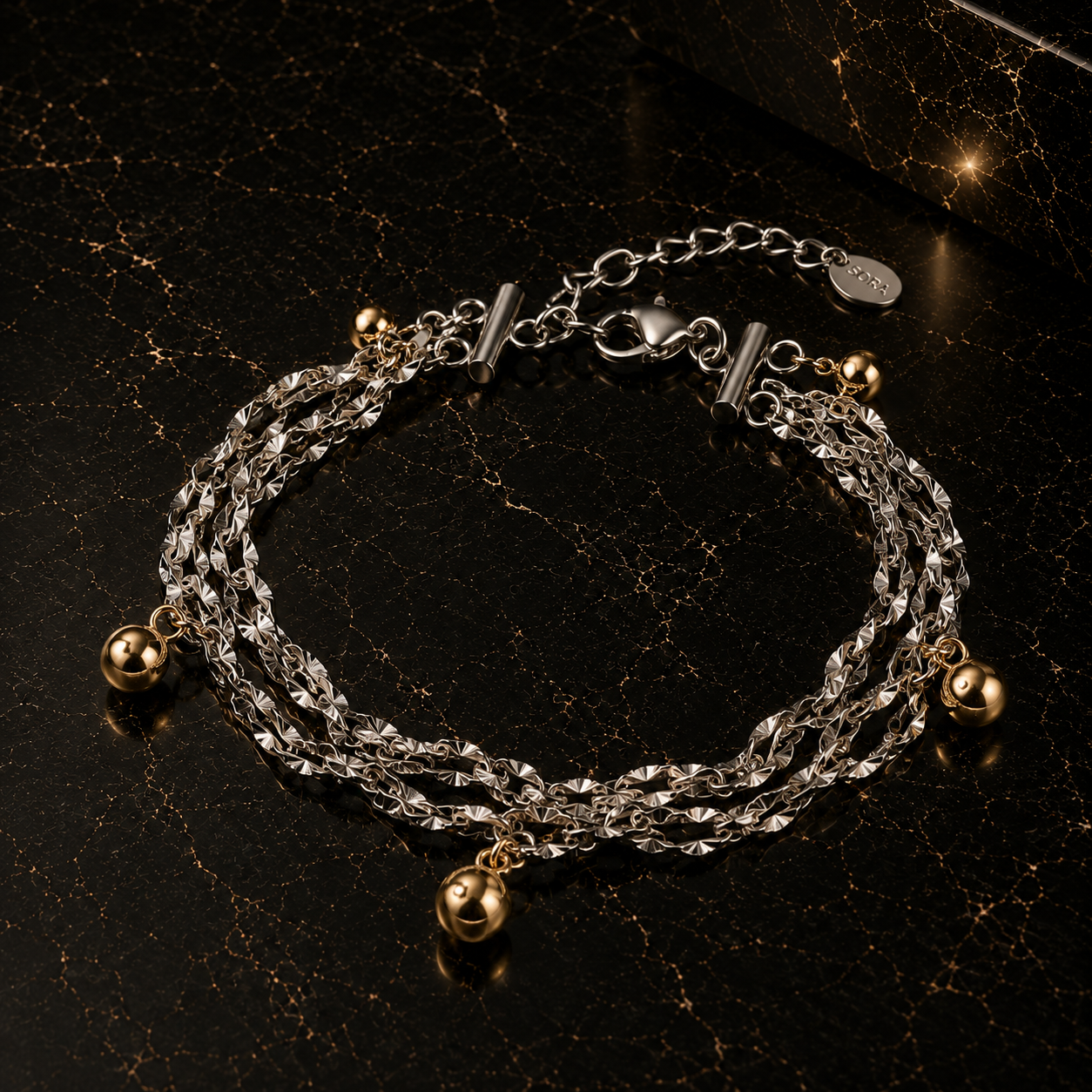 Bracelet de cheville Elyx - Argenté