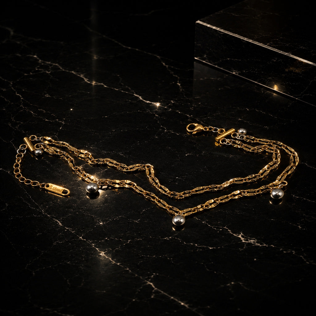 Bracelet de cheville Alyx - Doré