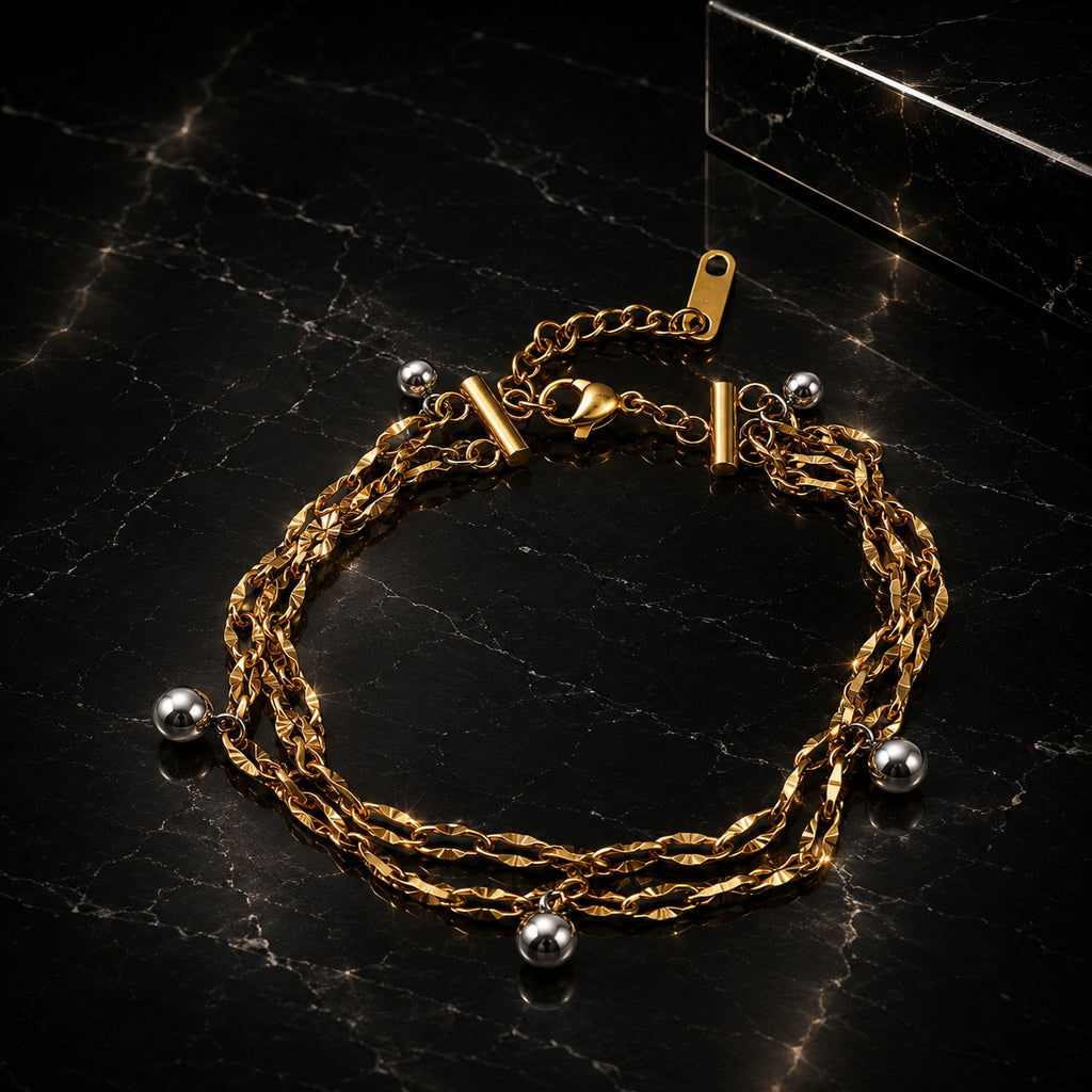 Bracelet de cheville Alyx - Doré